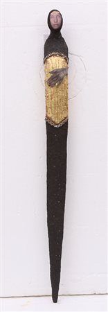 ITALO GHILARDI - Senza titolo, scultura in resina cm. 117x10x10, opera non...