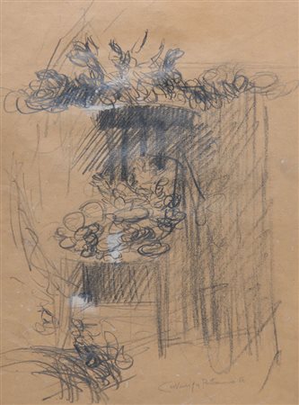 GIANCARLO CAZZANIGA Monza (Mi) 20/09/1930 - Interno, 1966, tecnica mista su...