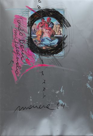 ENRICO MANERA Asmara (Etiopia) 04/04/1947 - Tondo Doni Michelangelo, 1994,...