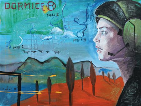 DORMICE - Pablo I, Pablo II, Pablo III, 1999, olio e tecnica mista su tela...