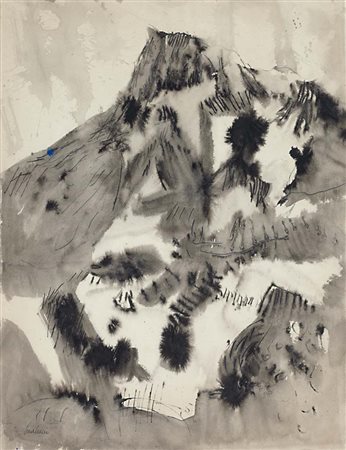 ENRICO PAULUCCI Genova 03/10/1901 - Torino 22/08/1999 - Canalone in montagna,...