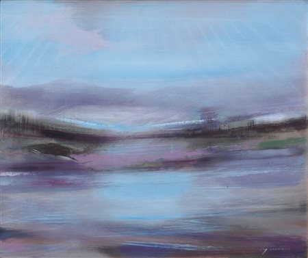 GIUSEPPE AJMONE Carpignano Sesia 17/02/1923 - 07/04/2005 - Lungo il fiume,...