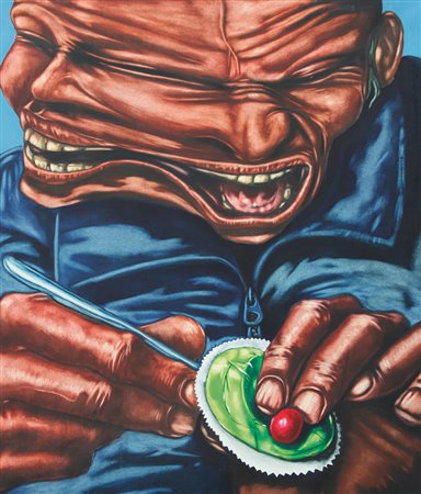 FRANCESCO DE GRANDI Palermo 1968 - Preda domenicale, 1995, tecnica mista su...