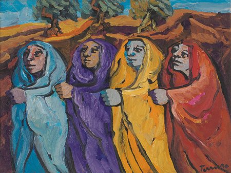 SAVERIO TERRUSO Monreale (Pa) 11/01/1939 - Milano 03/03/2003 - Oranti, anni...