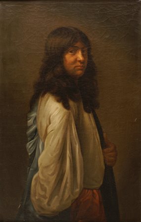 SCUOLA FRANCESE fine del XVIII Sec. Ritratto maschile, olio su tela, entro...