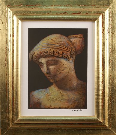 VINCENZO MUSARDO Lecce 1943 Klassica, olio polimaterico su tela, firmato in...