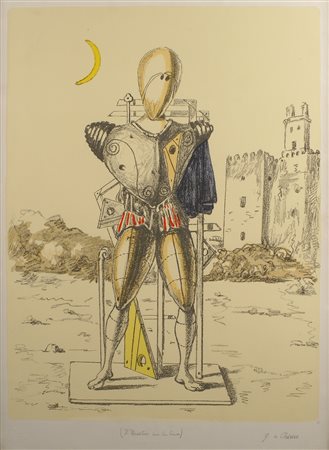 GIORGIO DE CHIRICO Volos 1888 - Roma 1978 Il trovatore con la luna,...