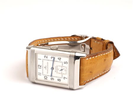 OROLOGIO DA POLSO JAGER LE COULTRE REVERSO Grand Taille in acciaio, cassa...