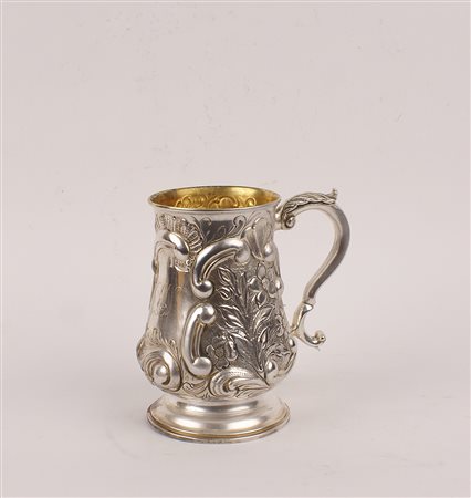 BOCCALE IN ARGENTO CON INTERNO IN VERMEIL Roma vecchia manifattura...