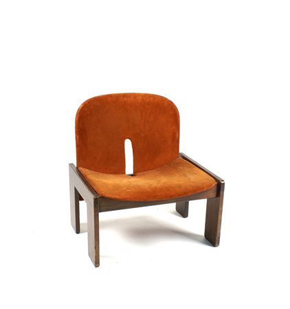 POLTRONCINA CASSINA 925 anni 60 struttura in legno con seduta e schienale...