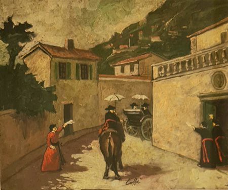 Nino Caffè, Partenza a cavallo, 1963