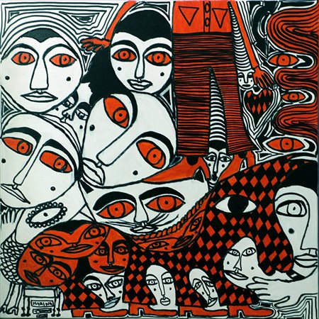 Marina Tencone, Cavallo seduto sullo sgabello, 2020