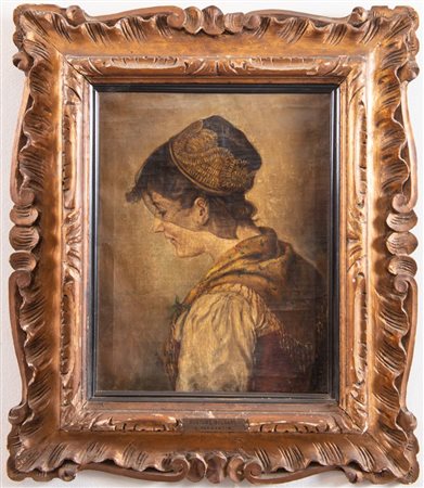 P. FORMENTIN, attr. "Costume Bulgaro". Olio su tela. Cm 45X35.