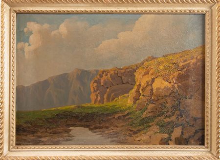 AGOSTINO ZUCCHINI (Fiesso di Budrio 1894 - Bologna 1972) “Valle del Savena”....