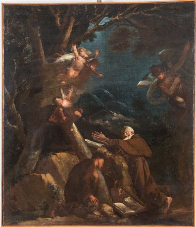 FEDERICO BENCOVICH (Almissa 1677- Gorizia 1753), attr. "Frate in preghiera"....