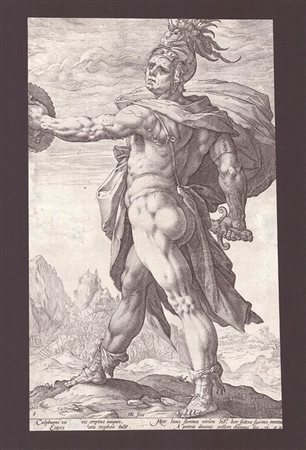 Hendrick Goltzius (1558-1617): MARCO CALPURNIO FIAMMA, 1586