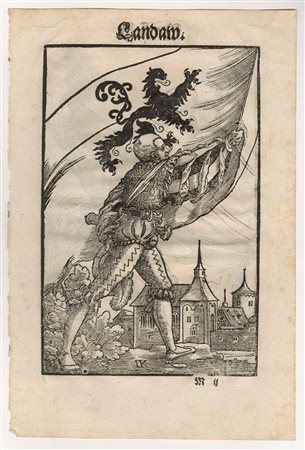 Monogrammista IK (Jacob Kallenberg (1500-1565)?): LANDAW (LANDSKNECHT)