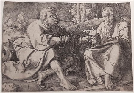 Lucas Van Leyden  (1494-1533): SS.PIETRO E PAOLO, 1527
