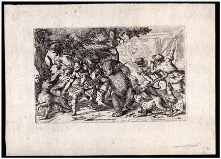 Odoardo Fialetti (1573-1638) : CACCIA ALL'ORSO