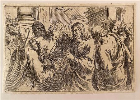 Jacopo Negretti detto Palma il Giovane (1548-1628): CRISTO E L'ADULTERA, C. 1611