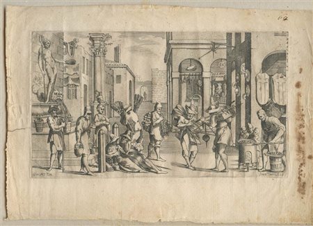 Francesco Curti (1603-1670) da Giovanni Maria Tamburini  (1575-1660 ca.) : LE VIRTÙ ET ARTI ESERCITATE IN BOLOGNA
