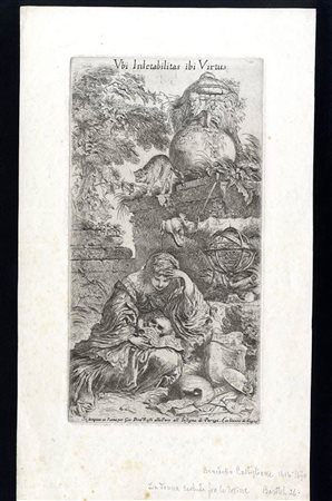 Benedetto Castiglione (1616-1670): LA MALINCONIA (UBI INLETABILIS IBI VIRTU)