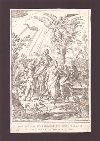 Giuseppe Maria Mitelli (1634-1718) da Giovanni Andrea Donducci detto il Mastelletta (1575-1655): LA FUGA IN EGITTO, C. 1679