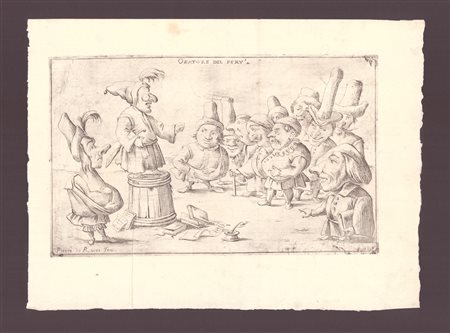 Giuseppe Maria Mitelli (1634-1718) da Pietro de Rossi (attivo seconda metà XVII secolo): ORATORE DEL PERÙ, 1686