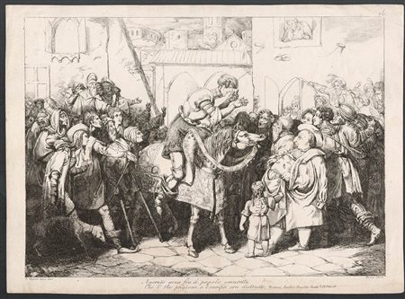 Vincenzo Gajassi (1811-1861): NARRATO AVEA FRA IL POPOLO SMARRTO, CHE L'RE PRIGIONE, E L'CAMPO ERA DISTRUTTO, 1827