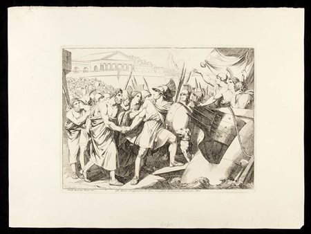 Bartolomeo Pinelli (1781-1835): TRE SCENE MITOLOGICHE