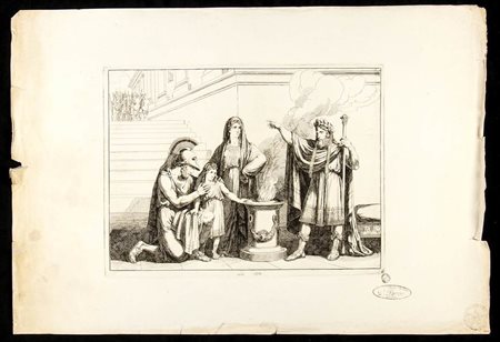 Bartolomeo Pinelli (1781-1835): SCENA DELLA STORIA ROMANA