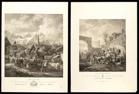 Friedrich Hohe (1802-1870) da Peter von Hess (1792-1871): DER MORGEN' E 'DIE PLÜNDERUNG', 1825-1826