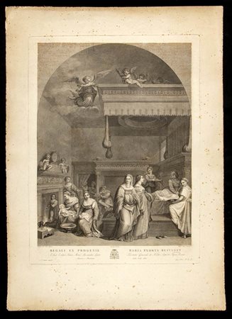 Luigi Fabri (c.1778-1835) da Andrea del Sarto (1486-1530): REGALI EX PROGENIE MARIA EXORTA RESULGET