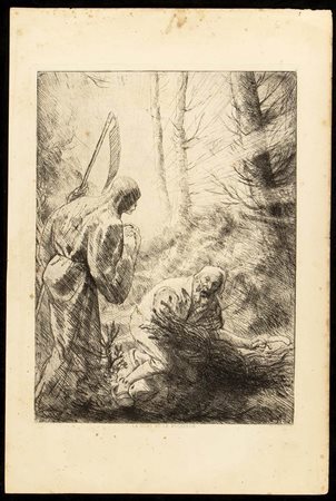 Alphonse Legros (1837-1911): LA MORT ET LE BUCHERON