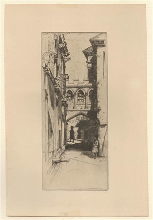 Sir David Young Cameron (1865-1945): IN STIRLING CASTLE, 1899