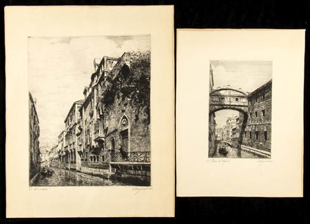 Emanuele Brugnoli (1859-1944) : IL SALUTO' E 'PONTE DEI SOSPIRI'