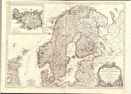 Robert Janvier: LES ROYAUMES DE SUEDE ET NORWEGE, 1776