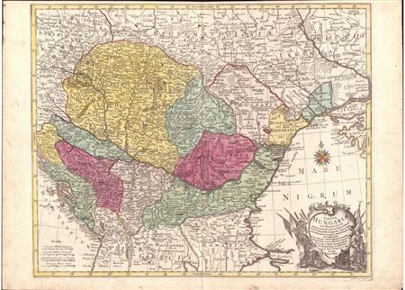 Tobias Conrad Lotter (1717-1777): TABULA HUNGARIA, 1750