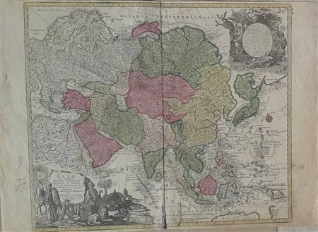 Matthaus Seutter (1678-1757): ASIA  CUM OMNIBUS IMPERIIS, PROVINCIIS, STATIBUS ET INSULIS..., 1730