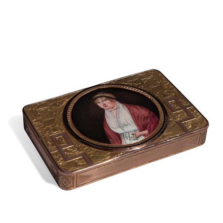 Scatola in oro, manifattura mitteleuropea, fine XVIII secolo