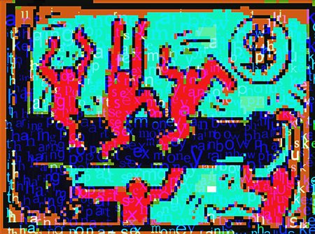 Ascii PopArt “Phallus... or,,, What an...Aubergine???”