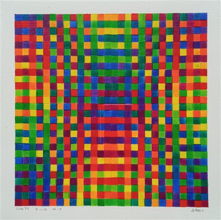 JULIO LE PARC Serie 34  7-12  12-7, primi anni '70