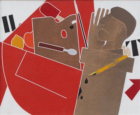 EMILIO TADINI Ritratto, 1977