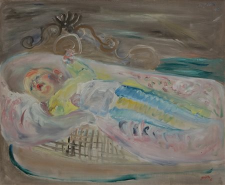 GUIDO PAJETTA Neonato nella culla, 1942
