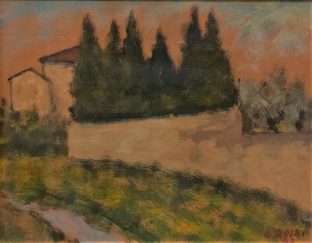 OTTONE ROSAI Paesaggio, 1940