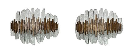Max Ingrand per FontanaArte - Coppia di appliques, Mod. 2496.