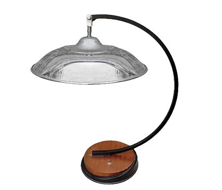 Lampada da tavolo struttura in metallo laccato nero, 1980s