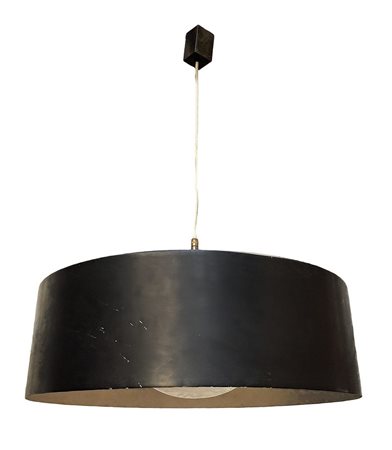 Lumenform - Lampada a sospensione con struttura in alluminio laccato nei toni del nero e del bianco