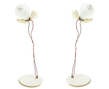 Ingo Maurer (1966)  - Due lampade da tavolo modello Lucellino