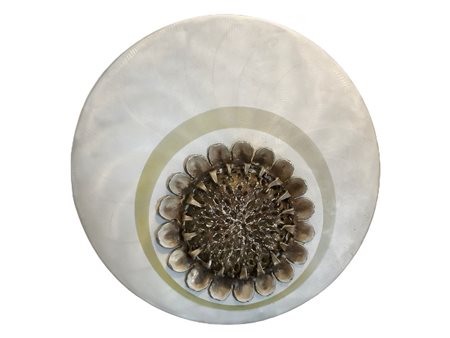 Studio Davico - Pannello in metallo cromato di forma circolare, 60's